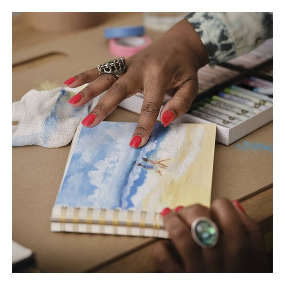 Shore & Marsh Landscape Kraft Sketchbook A5 50 Sheets image number 3