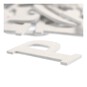 White Wooden Letters 52 Pieces image number 3
