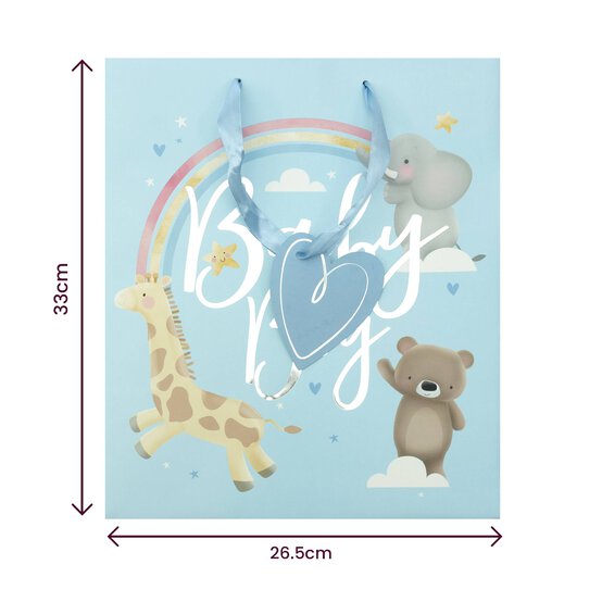 Baby Boy Gift Bag 26.5cm x 33cm image number 4