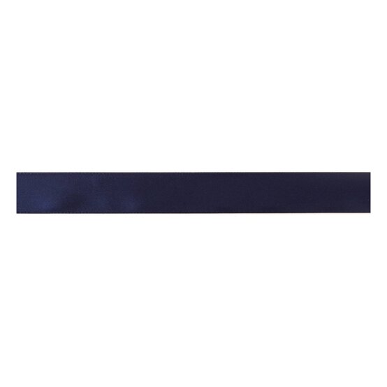 Trimits Navy Double-Faced Satin Ribbon by the Metre 25mm image number 2