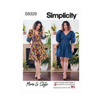 Simplicity Women's Dress Sewing Pattern S9329 (H5 6-14)