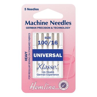 Hemline Size 100 Machine Needle 5 Pack