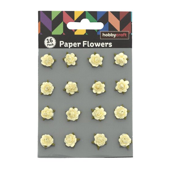 Ivory Pearl Micro Rose Flowers 16 Pack image number 3