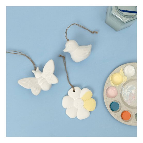 Hanging Ceramic Bee Decoration 10cm image number 2