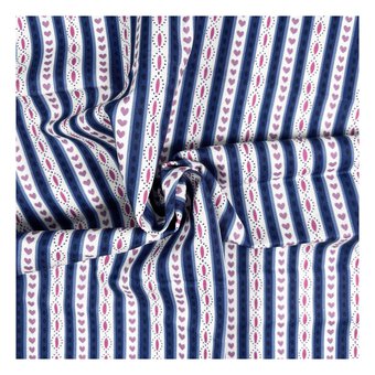 V&A Regency Threads Cordia Stripe Cotton Fabric by the Metre