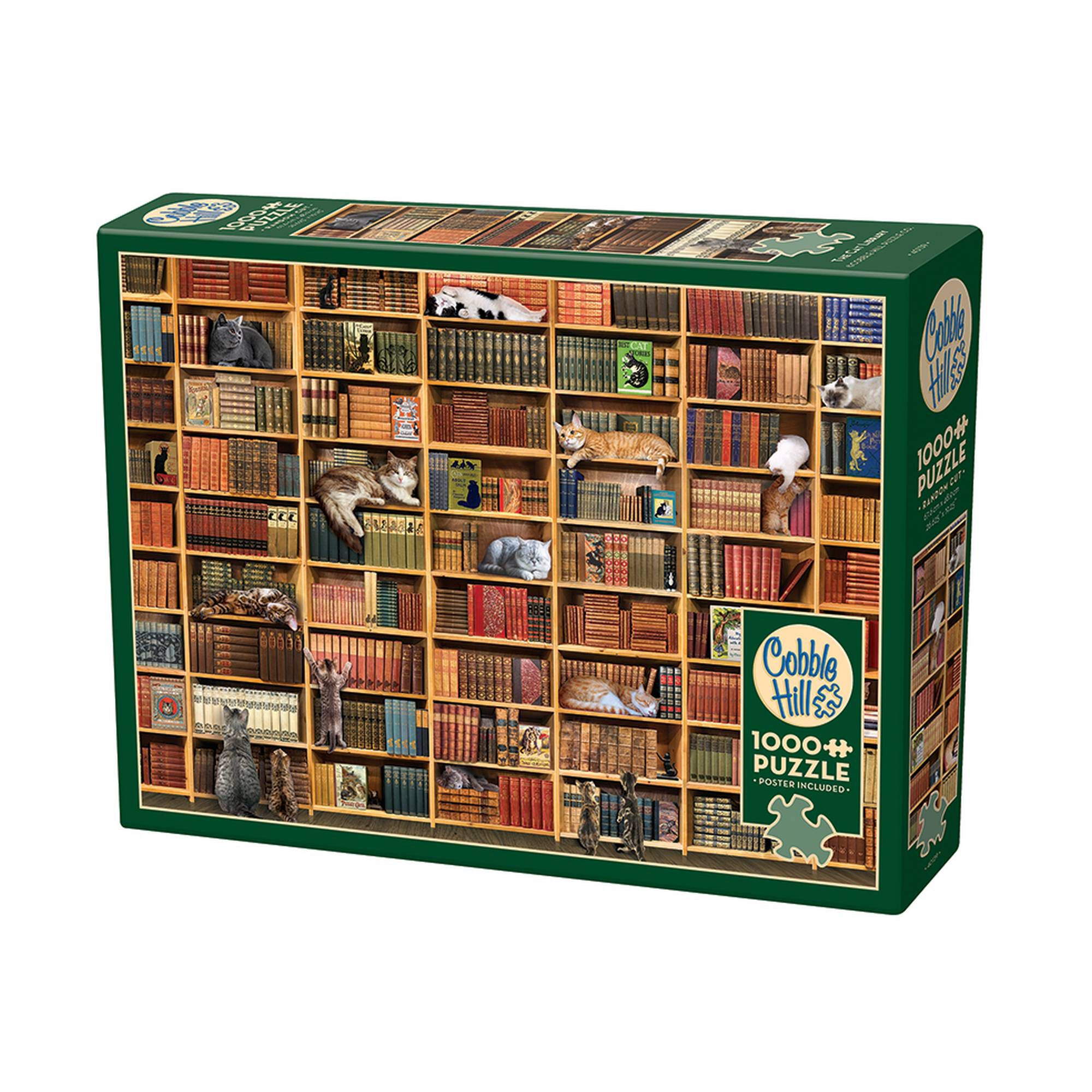 Cobble Hill The Cat Library Jigsaw Puzzle 1000 Pieces | Hobbycraft