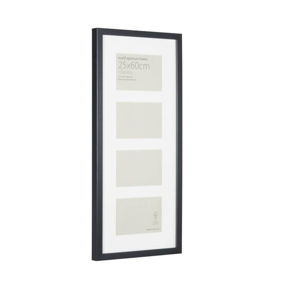 Black Multi-Aperture Frame 25cm x 60cm image number 1