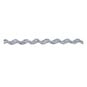 Silver 8mm Metallic Ric Rac Trim by the Metre image number 1