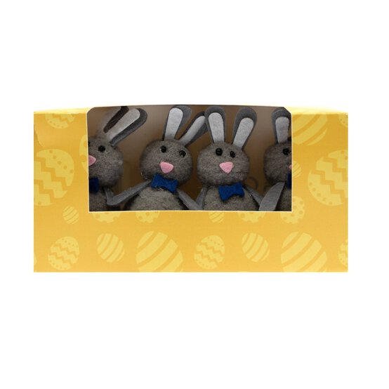 Grey Bunnies with Bowties 4 Pack image number 4