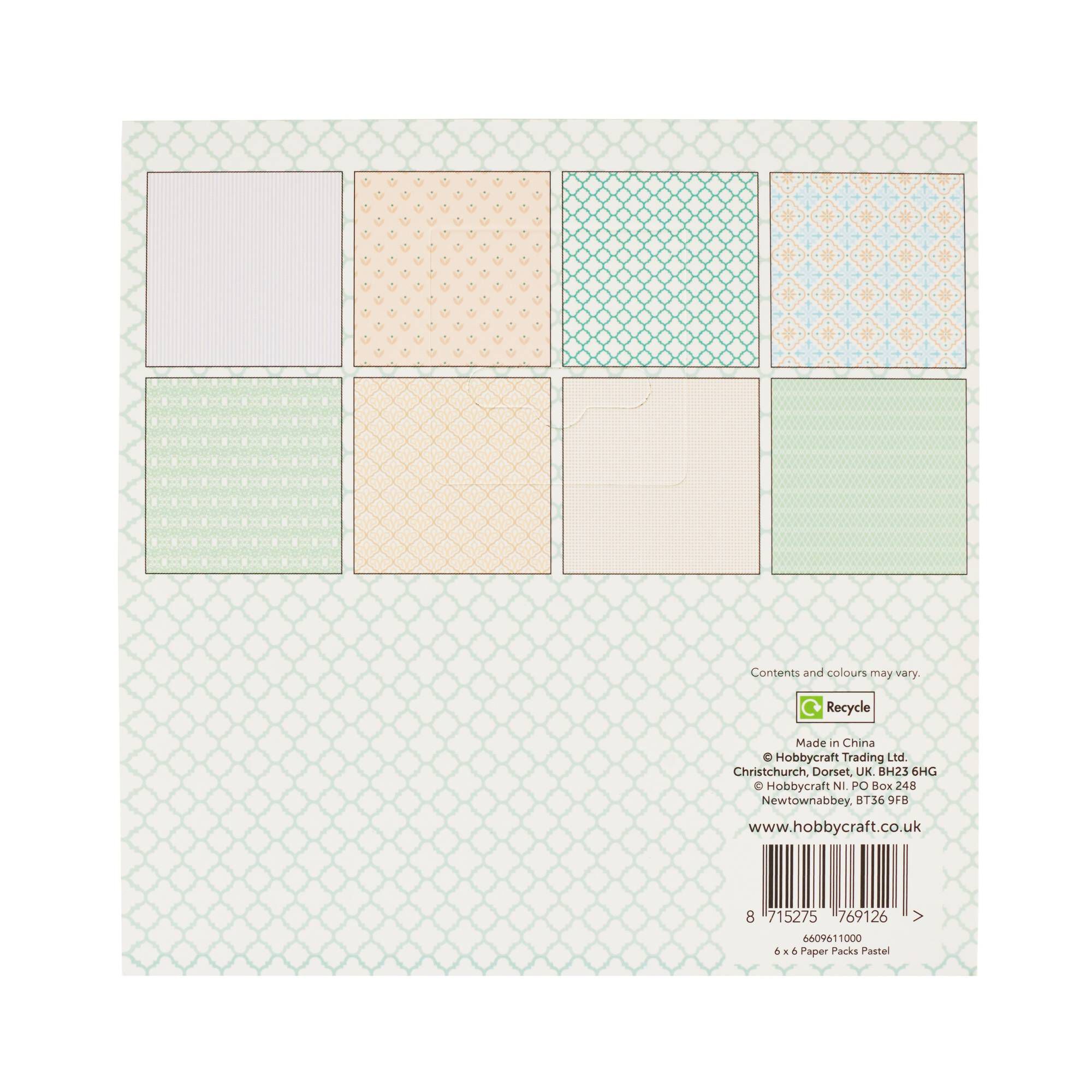 Pastel 6 x 6 Inches Paper Pad 32 Sheets Hobbycraft