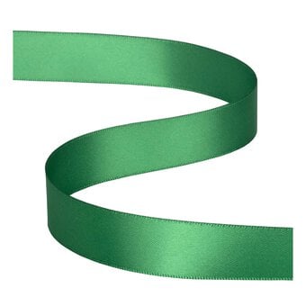 Green Double-Faced Satin Ribbon 18mm x 5m