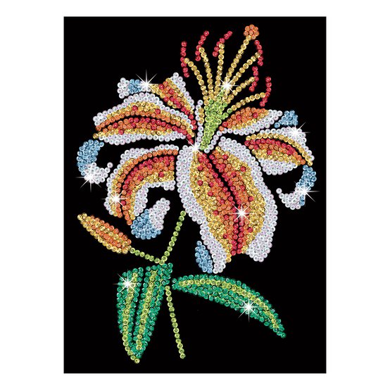 Kitfix Tiger Lily Sequin Art Purple Kit image number 5