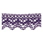 Purple 25mm Scallop Cotton Lace Trim by the Metre image number 2