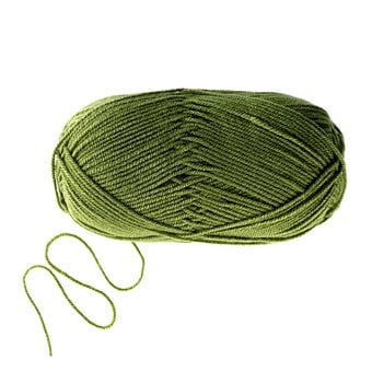 Women's Institute Sage Green Premium Acrylic Yarn 100g image number 3