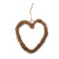 Natural Rattan Heart Wreath 25cm image number 1