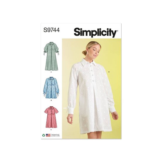 Simplicity Women's Dresses Sewing Pattern S9744 (Y5 18-26) image number 1