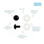 Trimits Black Toy Safety Eyes 15mm 4 Pack image number 2