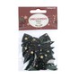Green Velvet Star Bows 4 Pack image number 4