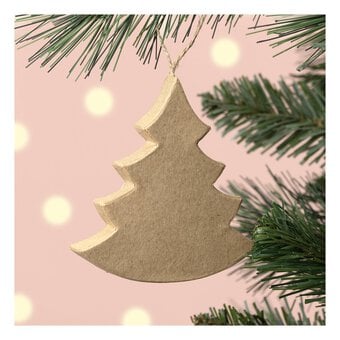 Mache Hanging Tree Decoration 9cm