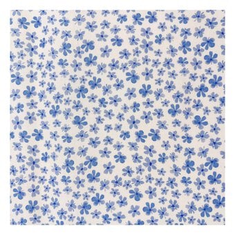 Bluebell Hollow Floral Scatter Cotton Fabric by the Metre