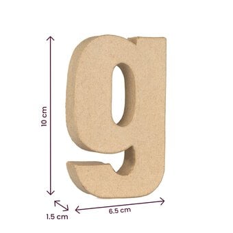 Lowercase Mini Mache Letter G image number 4