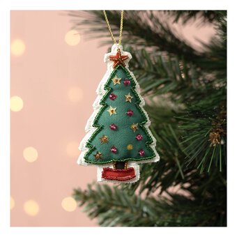 Hanging Beaded Tree Decoration 10cm