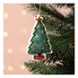 Hanging Beaded Tree Decoration 10cm image number 1
