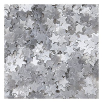 PME Silver Star Edible Glitter Shapes 1g