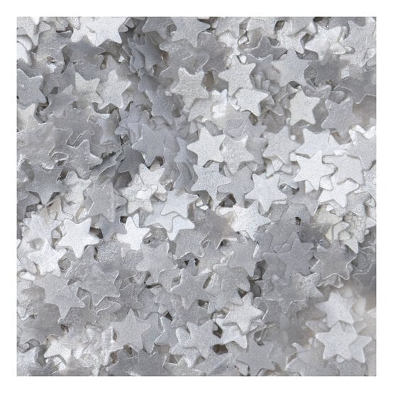 PME Silver Star Edible Glitter Shapes 1g image number 2