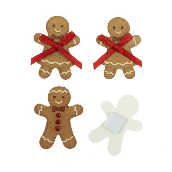 Gingerbread Card Toppers 4 Pack image number 3