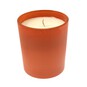 Orange Glass Frosted Candle  image number 2