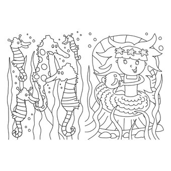 Mermaid Colouring Book image number 2