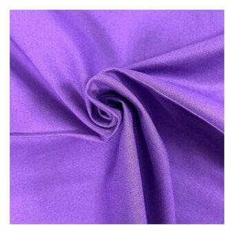 Purple Cotton Homespun Fabric by the Metre