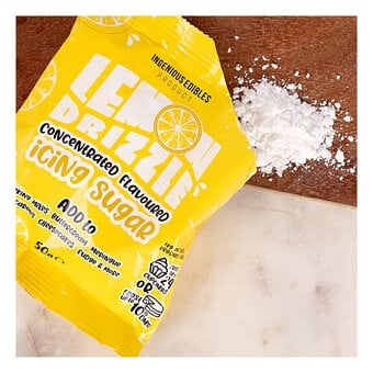Ingenious Edibles Lemon Drizzle Flavoured Icing Sugar 50g image number 3