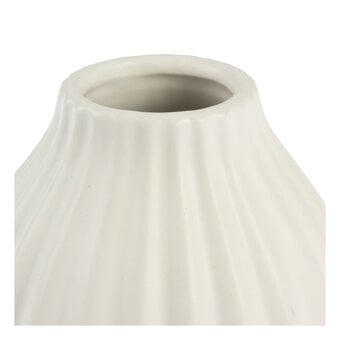Ceramic Tear-Shaped Wavy Vase 12cm image number 2
