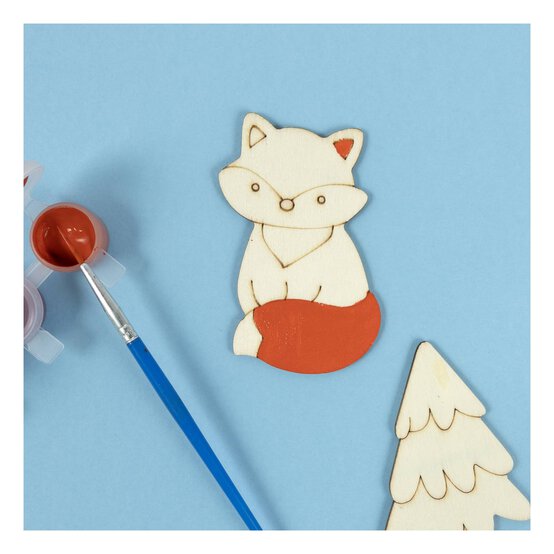 Decorate Your Own Woodland Animal Wooden Shapes 9 Pack image number 2