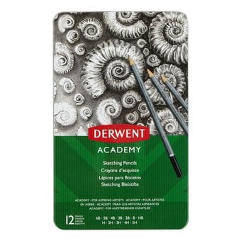 Derwent Academy Sketching Pencils 12 Pack