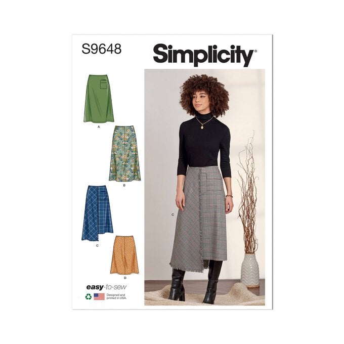 Simplicity Women’s Skirts Sewing Pattern S9648 (16-24) image number 1
