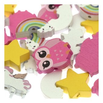 Wooden Charm Beads 30g