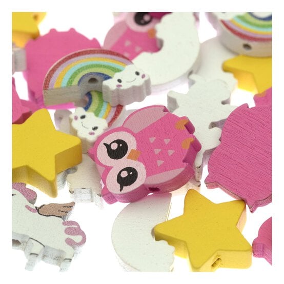 Wooden Charm Beads 30g image number 2