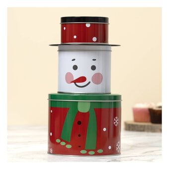 Snowman Baking Tins 3 Pack 