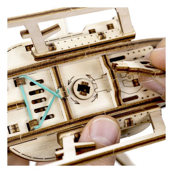 Revell Tiny Adventures Helicopter Wooden Model Kit image number 3