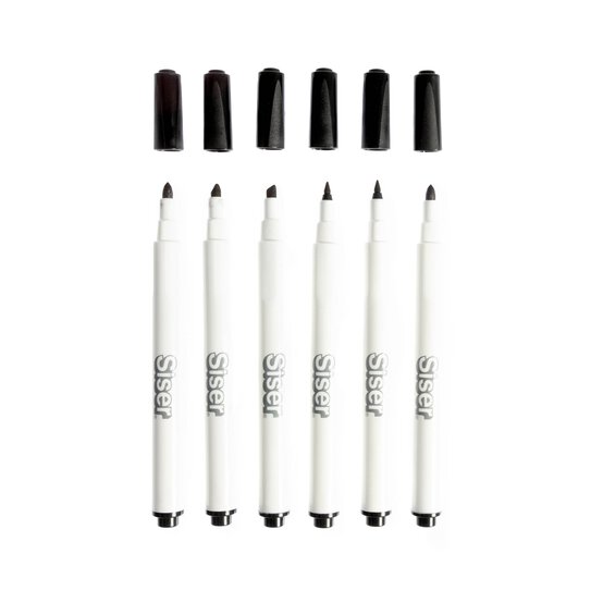 Siser Black Sublimation Markers 6 Pack image number 1
