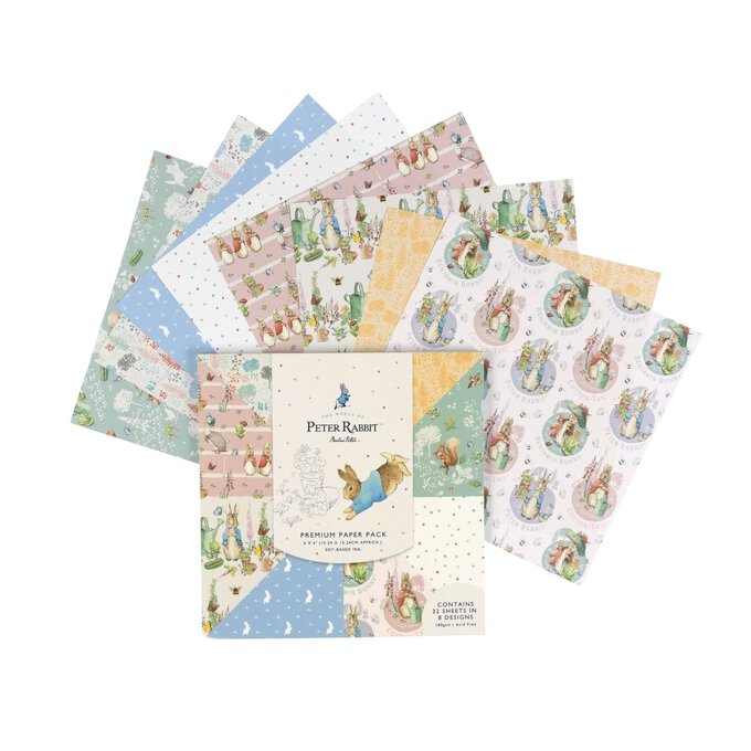 Peter Rabbit 6 x 6 Inches Paper Pack 32 Sheets image number 1