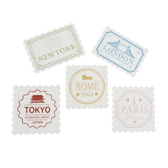 Stamp Paper Stickers 5 Pack