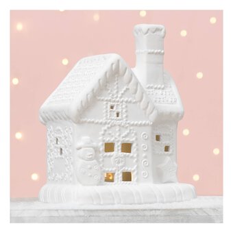 Ceramic House Tealight Holder 16cm 