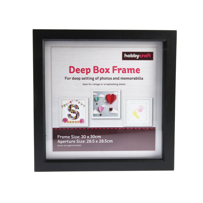 Black Deep Box Frame 28.5cm x 28.5cm image number 1