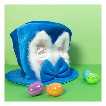 Blue Novelty Easter Top Hat 33cm