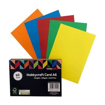 Bright Card A6 60 Pack