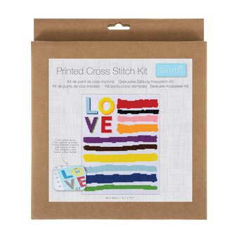 Trimits Large Love Printed Cross Stitch Kit